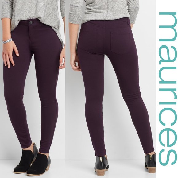 Maurices Pants - Maurices The Skinny Ponte Ankle Pant Small Purple